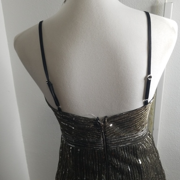 Black sequin cocktail dress - Picture 4 of 8